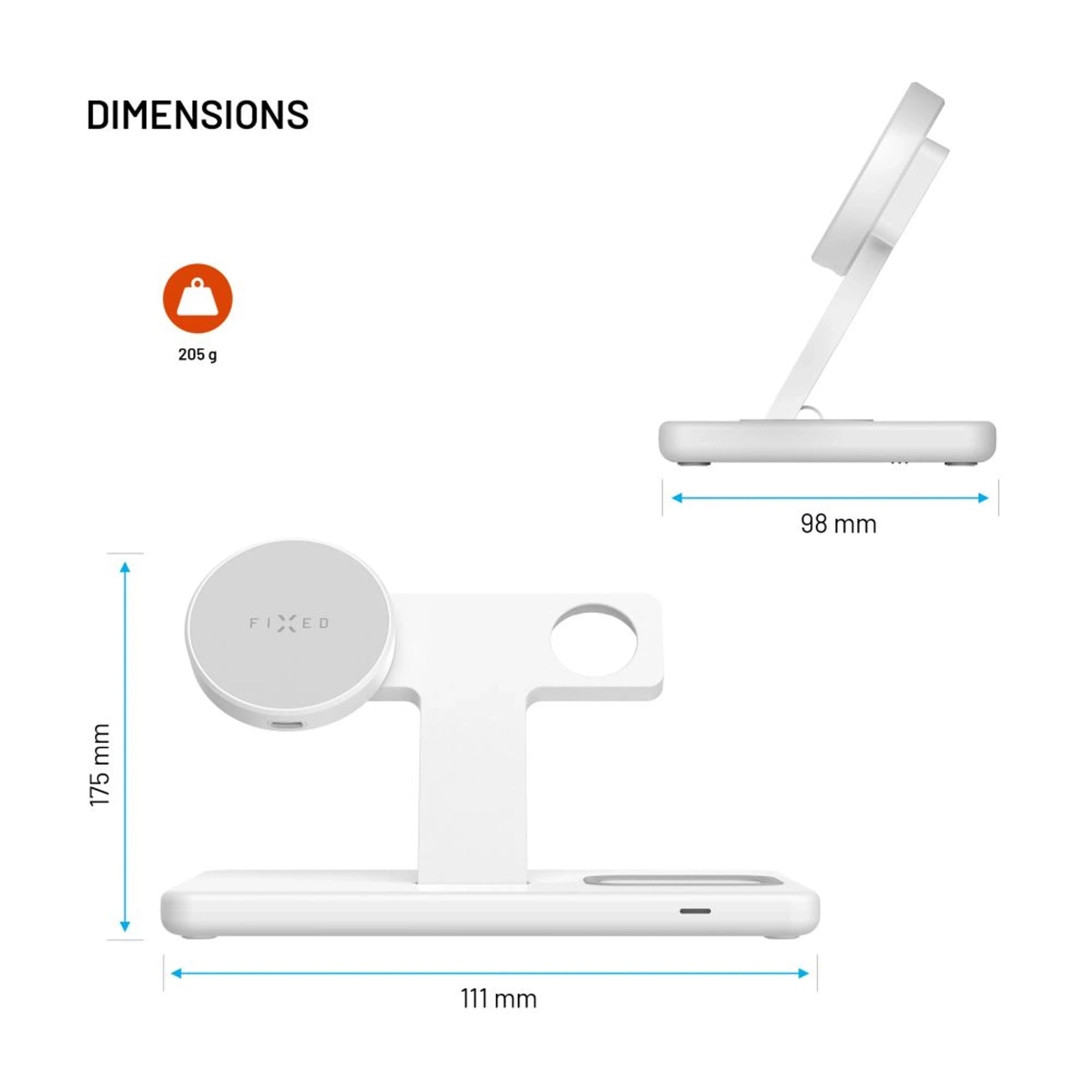 EAN 8591680134168 - FIXED FIXMPOS-WH cargador de dispositivo móvil Smartphone, Reloj inteligente, Auriculares Blanco USB Carg imagen 3