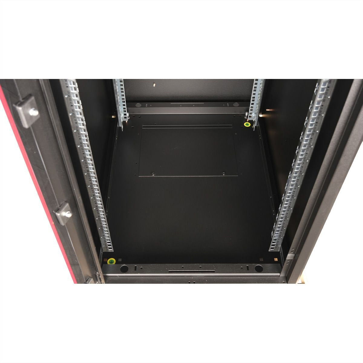 Roline 19-Zoll Netzwerkschrank Basic 22 He, 600x800 Bxt Glastr Schwarz