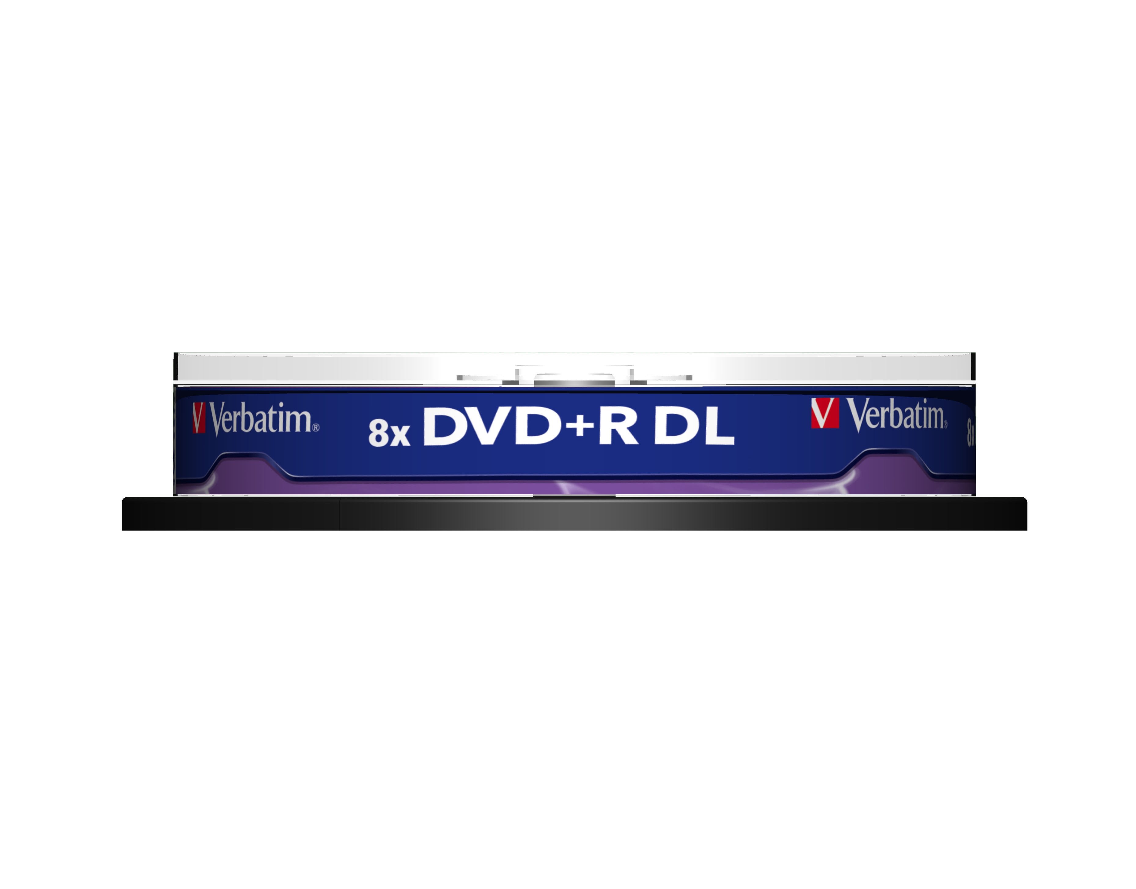 Verbatim Dvd+R Doble Capa, 8.5gb, 8x, 10 Pack Spindle, Superficie Matt Silver