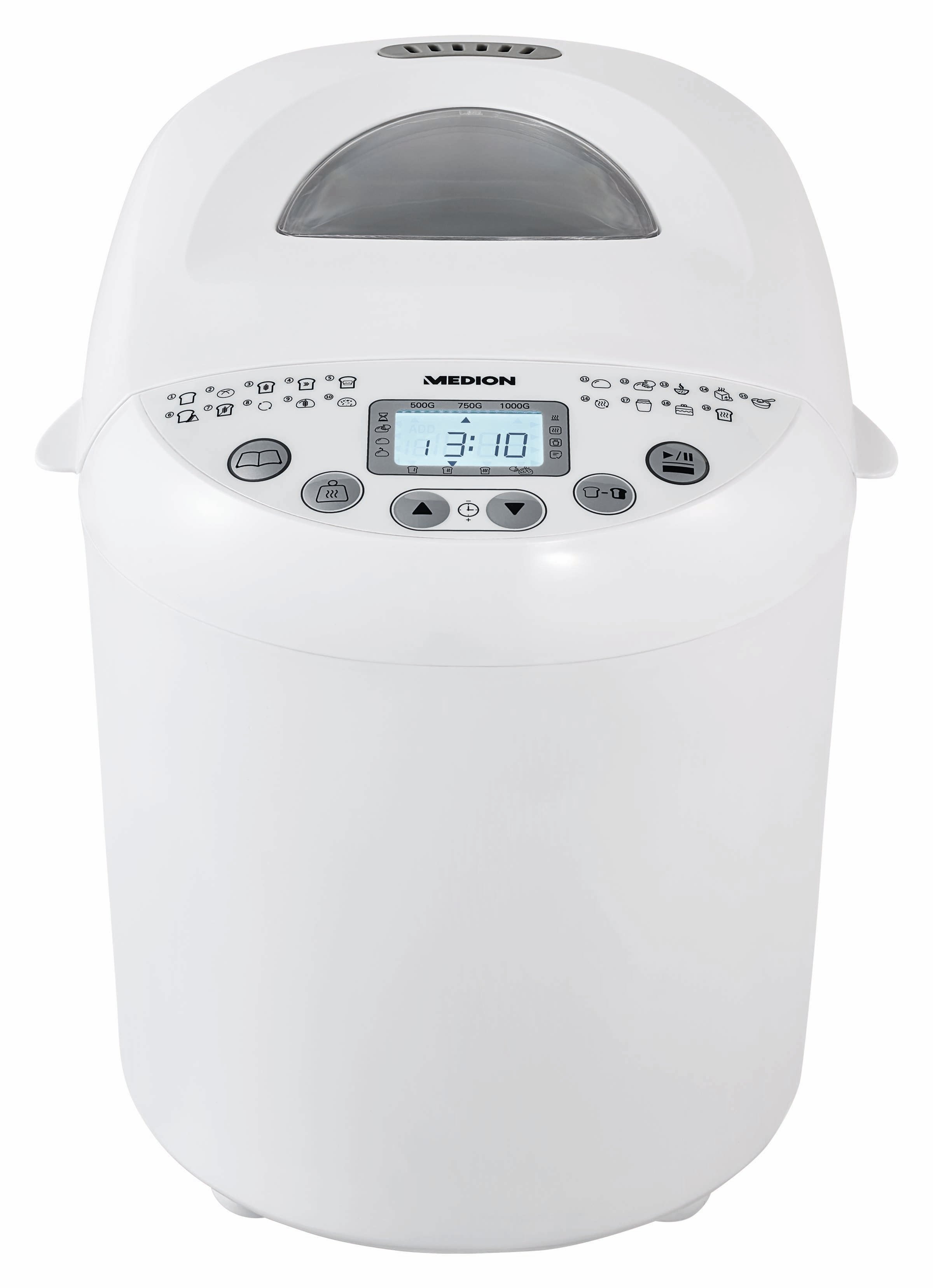 Panificadora Medion Life Brojobackautomat Md 11011 (Blanco, 550 Watt, Para Brojoe Bis 1 Kg) 50076234