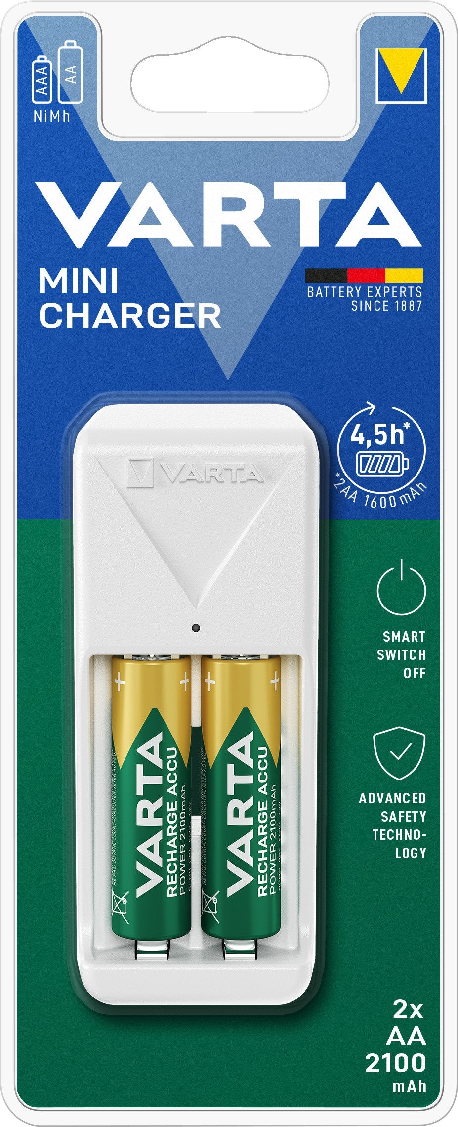 EAN 4008496054572 - Varta 57656 101 451 cargador de batería Pilas de uso doméstico Corriente alterna imagen 5