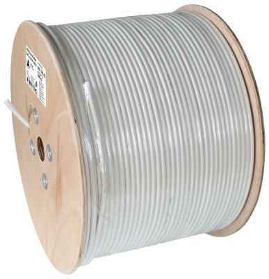 Axing Koaxialcable 500m Tr. Skb 395-03 Kl.A+ 100db Eca 4,6mm Pvc Wei