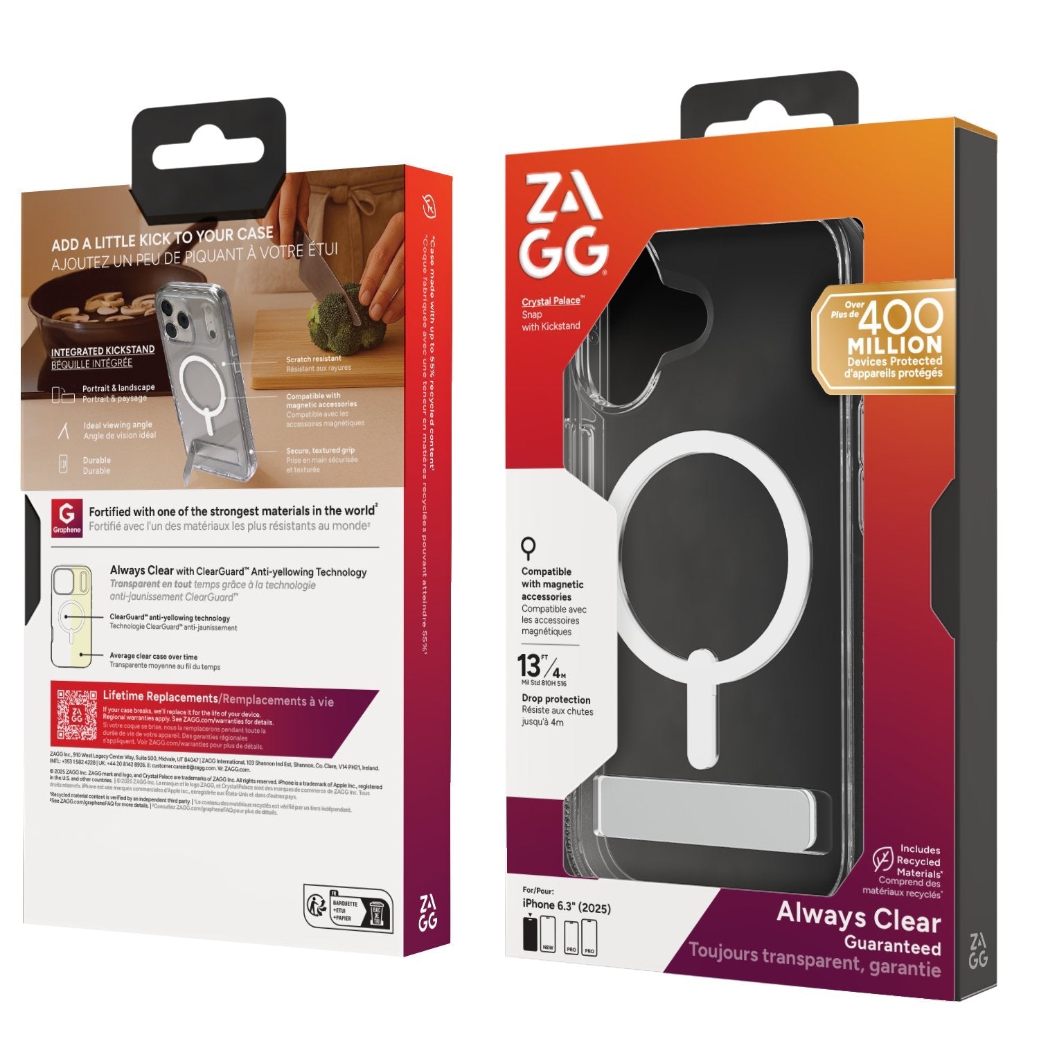 Zagg Case Para Apple Iphone 17 Crymal Palace Snap Mit Kickmand