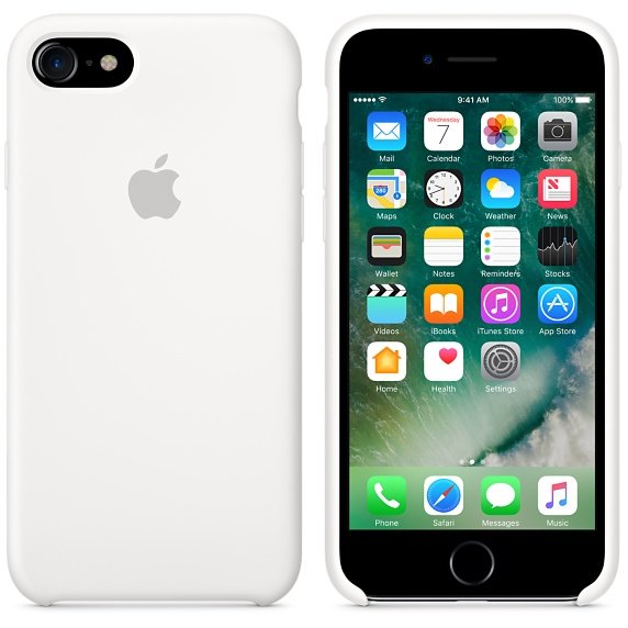 Funda Iphone 7 Apple Silicone Case White