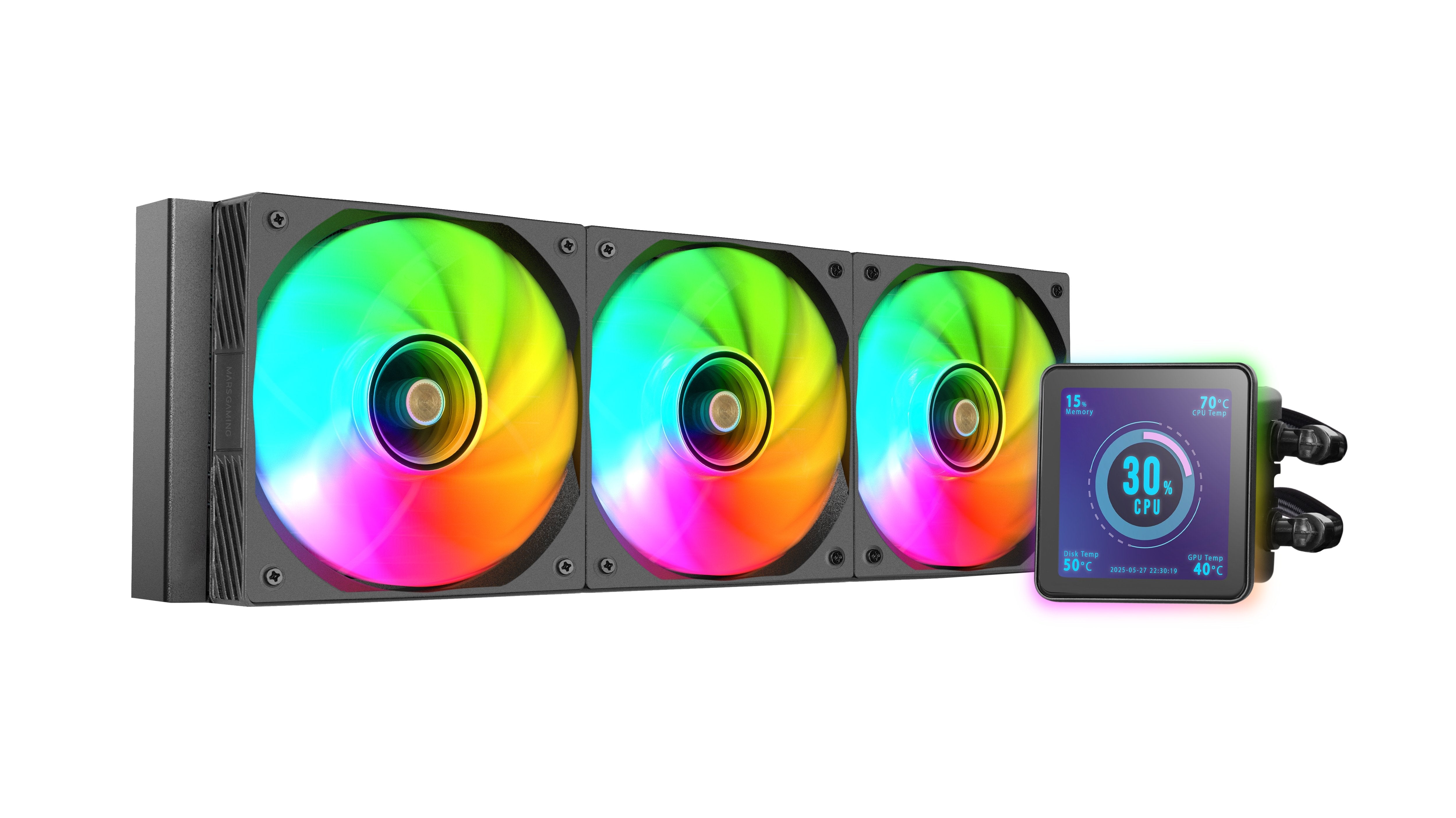 Refrigeración Líquida Cpu  Mars Gaming Ml-Visionpro360  Todo En Uno 12 Cm Negro 1 Pieza(S)