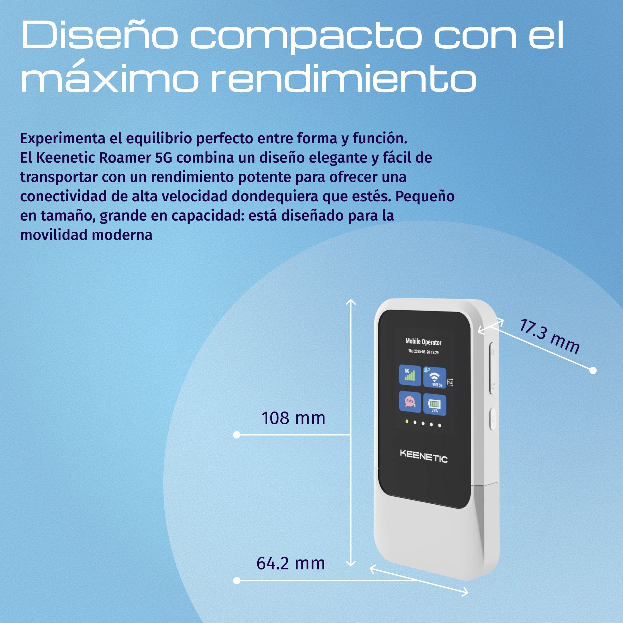 EAN 4897082922568 - Keenetic Roamer 5G (KN-5210) Módem de red móvil imagen 8