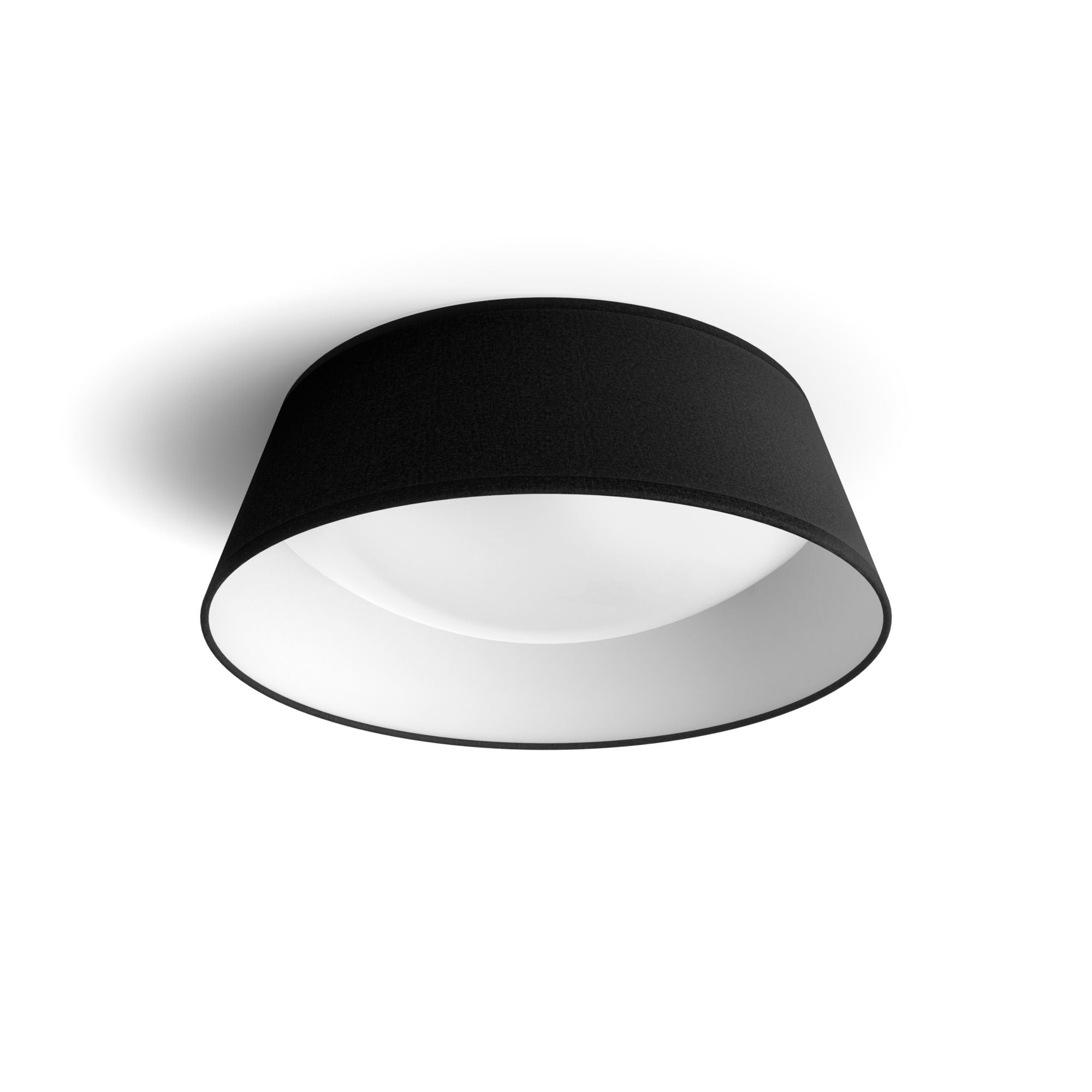 Plafón Interior Led 14 W 1.100 Lm 3.000 K Negro Mod. Dawn, Ø34 Cm