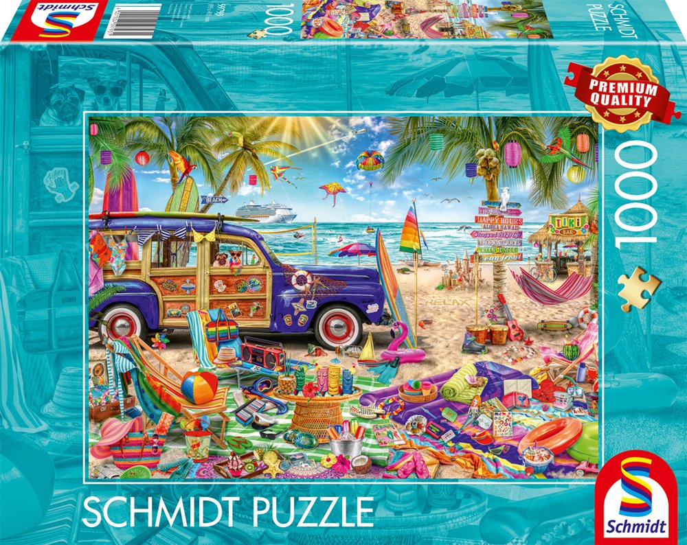 Schmidt Juega Sunny Break En La Playa, Rompecabezas 1000 Partes 59793