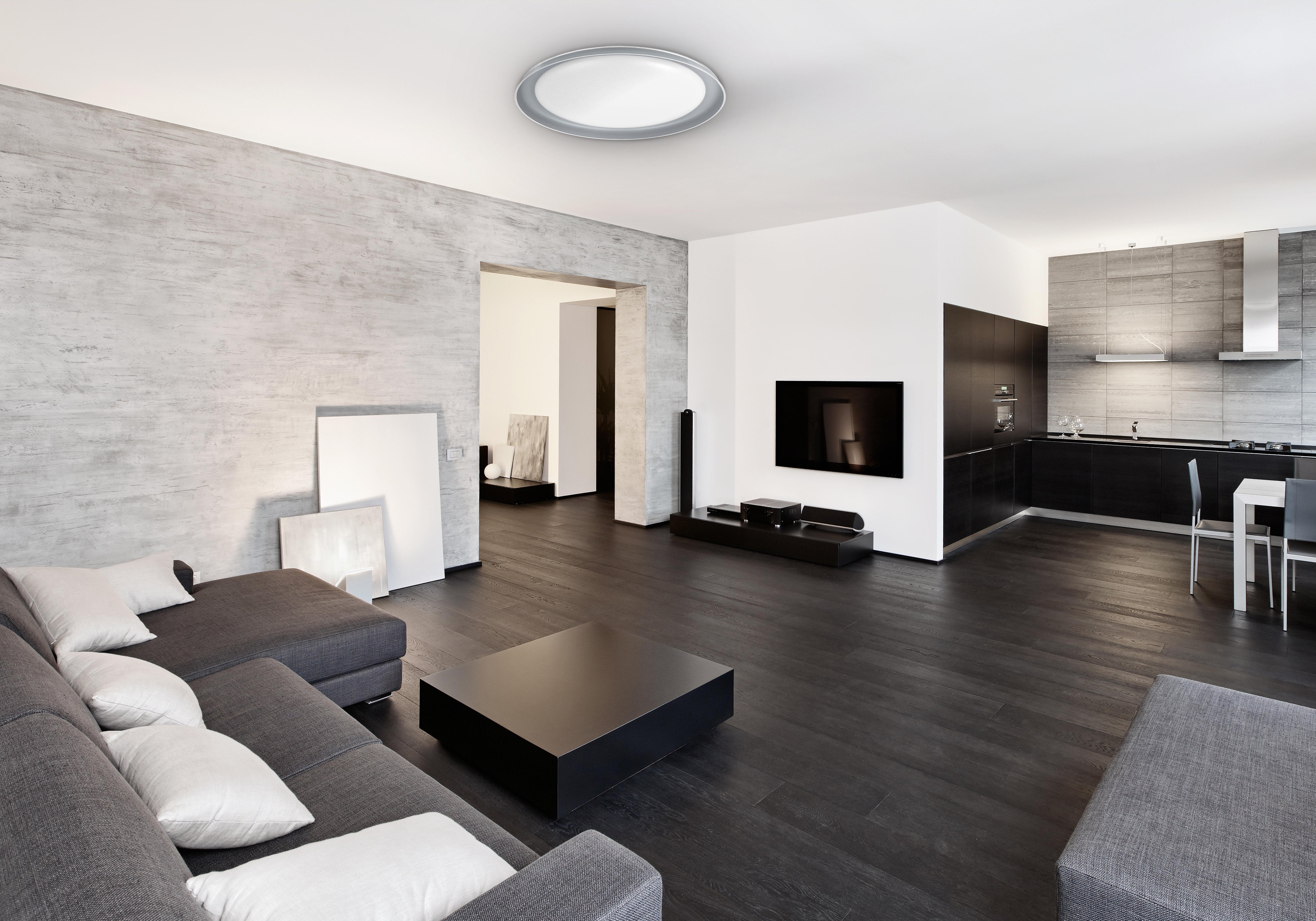 Plafon  Activejet Led Aje-Focus Grey + Pilot Iluminación De Techo Gris Bombilla(S) No Reemplazable(S) G