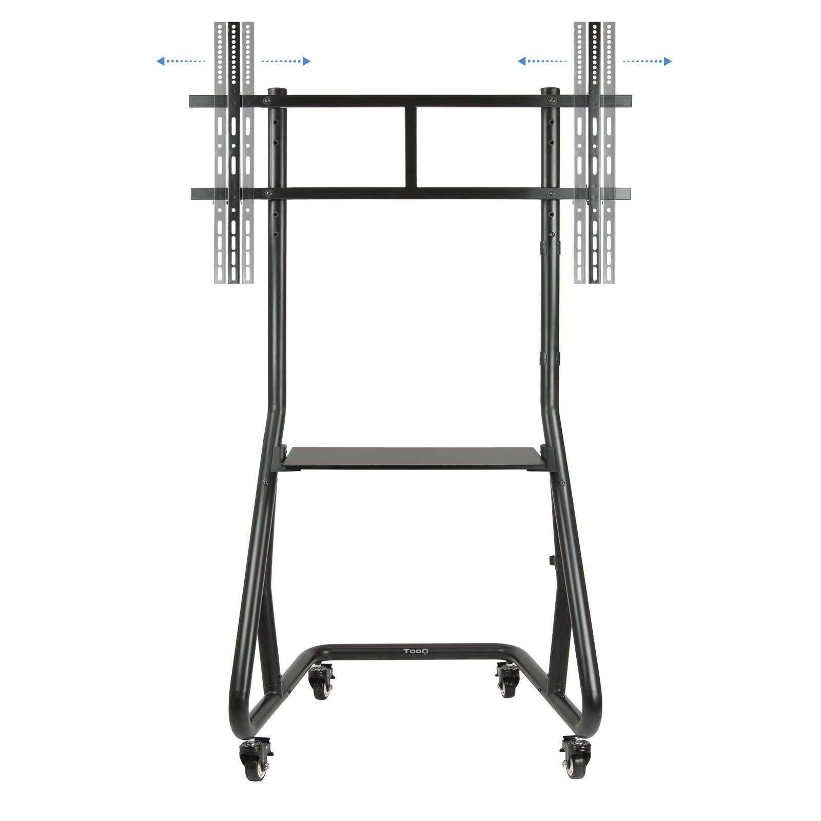 Tooq Soporte De Pantalla De Suelo Con Ruedas 60"-105" - Bloqueo De Ruedas - Sistema Antirrobo - Gestion De Cables -