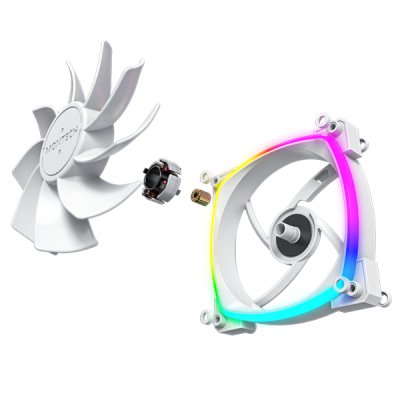 Ventilador  Pc Montech Rx120 Pwm 120x120x25  Blanco, 120 Mm Rx120 Pwm White