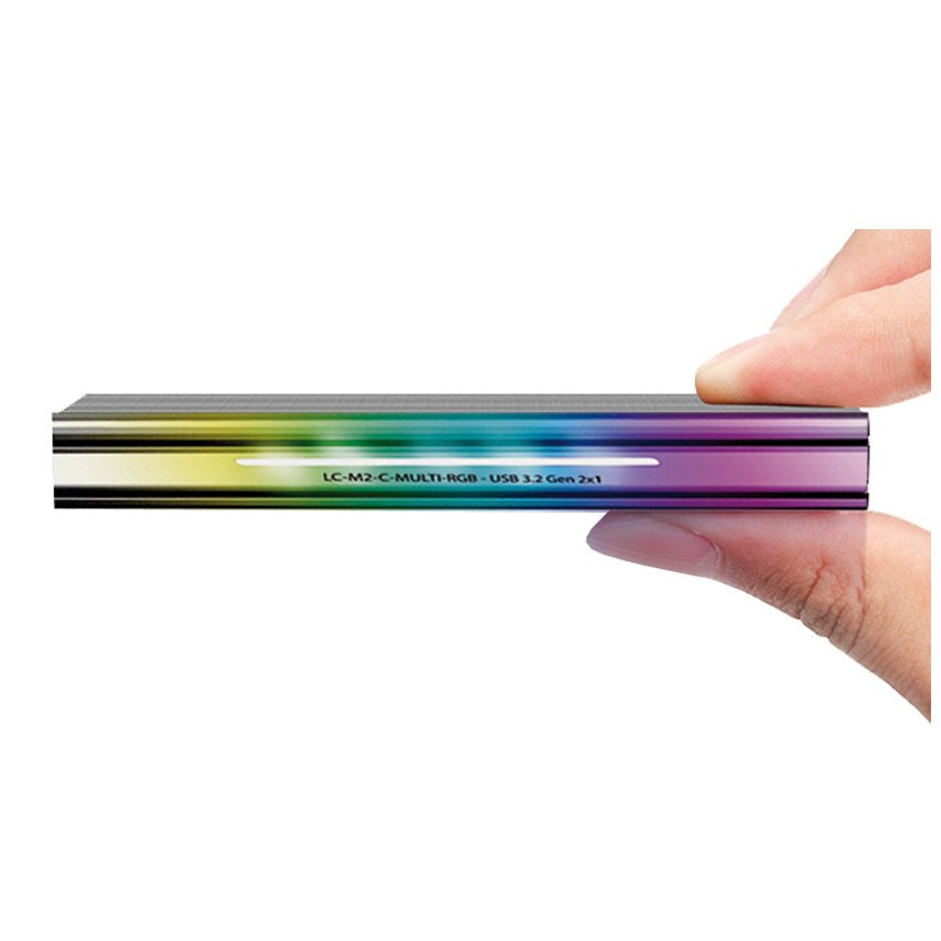 EAN 4260070129735 - LC-Power LC-M2-C-MULTI-RGB caja para disco duro externo Caja externa para unidad de estado sólido (SSD) A imagen 14