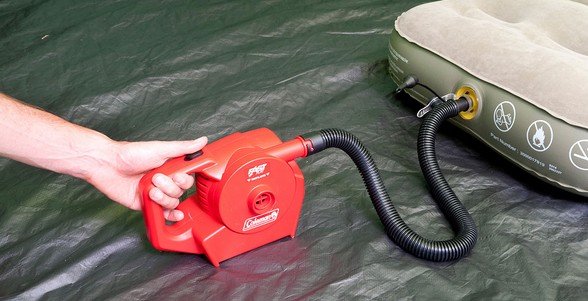 Bomba Rápida Recargable De Coleman, Bomba De Aire Roja 2000019878