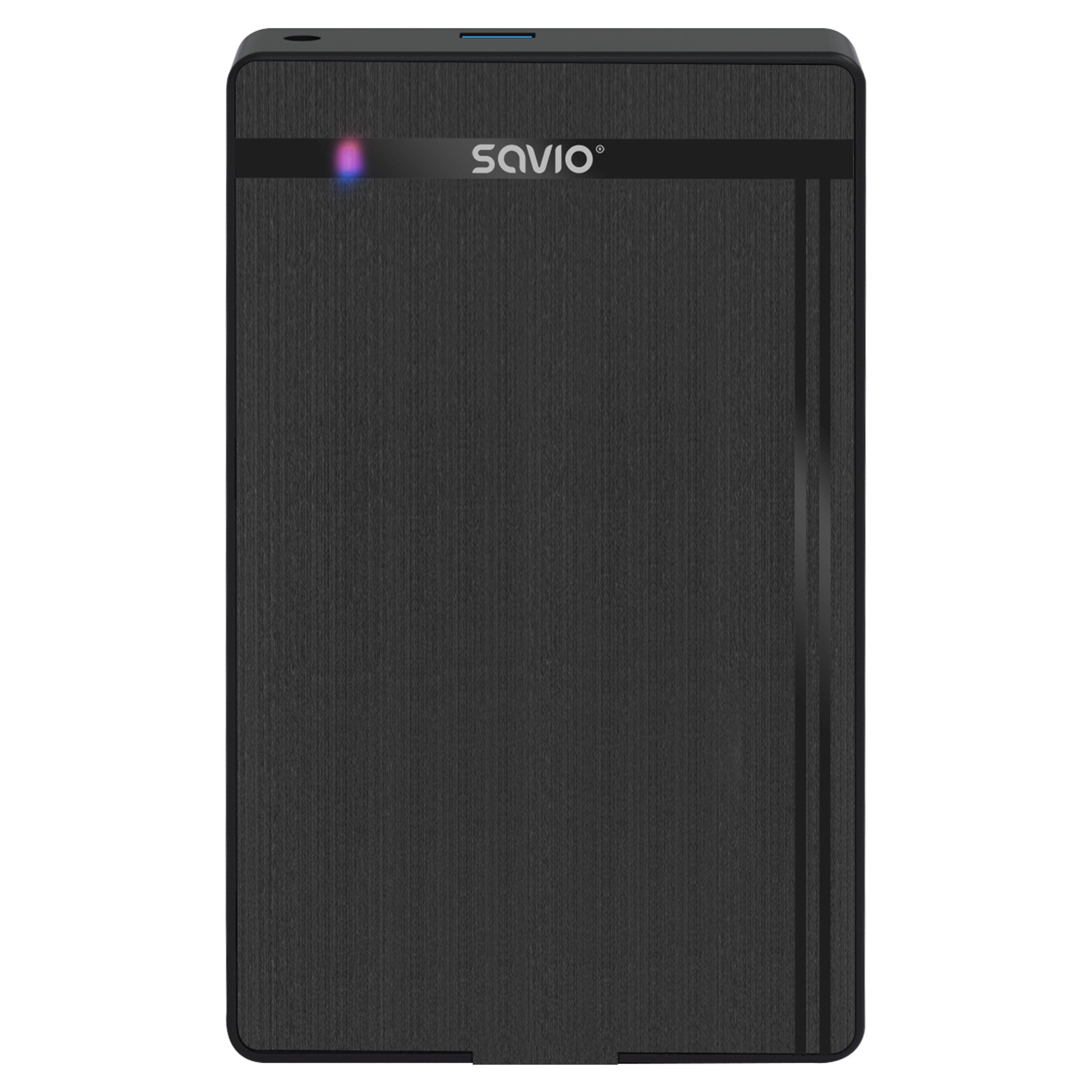 EAN 5905106070801 - Savio AK-87 caja para disco duro externo Carcasa de disco duro/SSD Negro 2.5/3.5" imagen 1