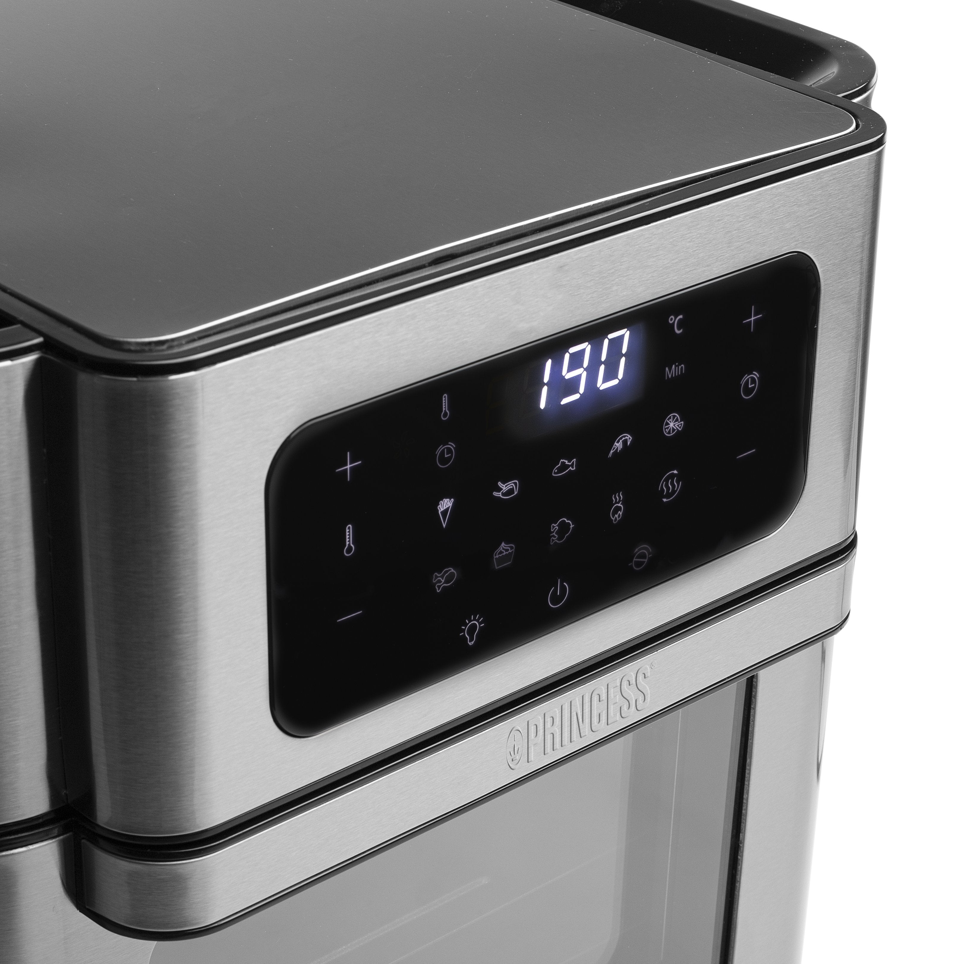 EAN 8713016091451 - Princess 182065 Sencillo 10 L Independiente 1500 W Freidora de aire caliente Plata imagen 33