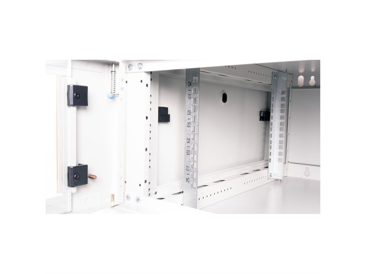 Roline 19-Zoll Wandgehuse Basic Plus 4he, 600x600 Bxt Grau