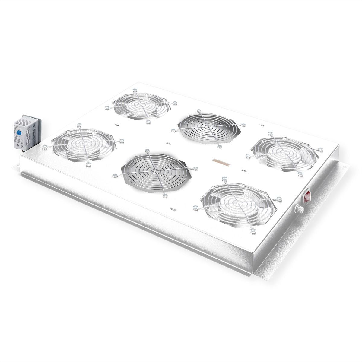Roline 19-Zoll Dachlftereinheit 4 Lfter, Thermostat Fr Serverschrank Grau