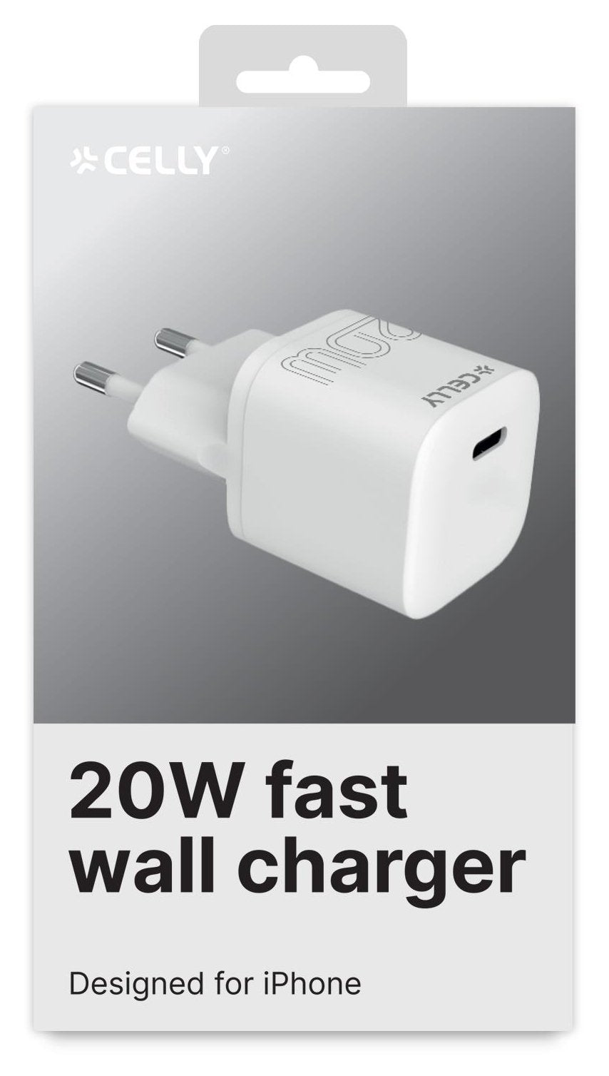 EAN 8021735206613 - Celly UCTC1USBC20WWH cargador de dispositivo móvil Universal Blanco Corriente alterna Interior imagen 2