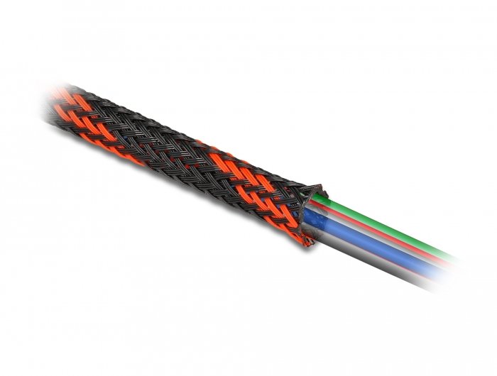 Delock 20743 Pasacables Negro, Rojo