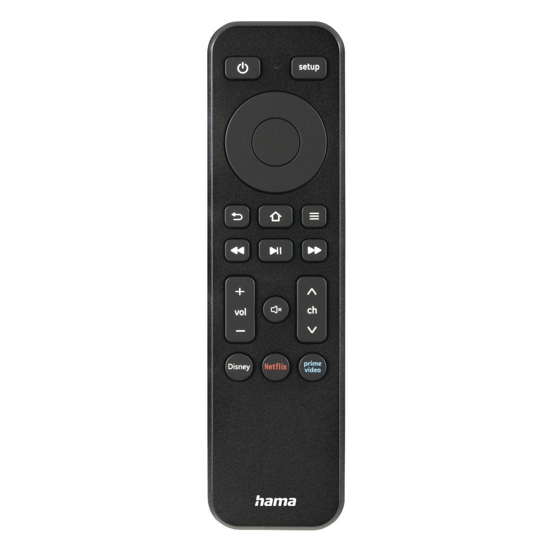 Hama Mando A Distancia Para Tv - Universal - Alcance 10m - Acceso Directo A Plataformas De Streaming - 14x3.8x1.9cm -