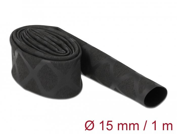 Schrumpfschlauch X-Muster Rutschfest 1 M X 15 Mm Schwarz