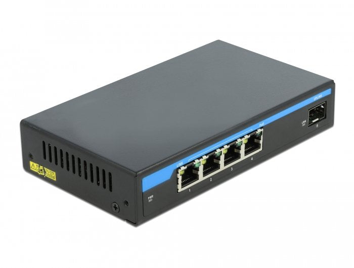 Switch Delock Delock Giga Ethernet 4p Poe+1sfp 87765