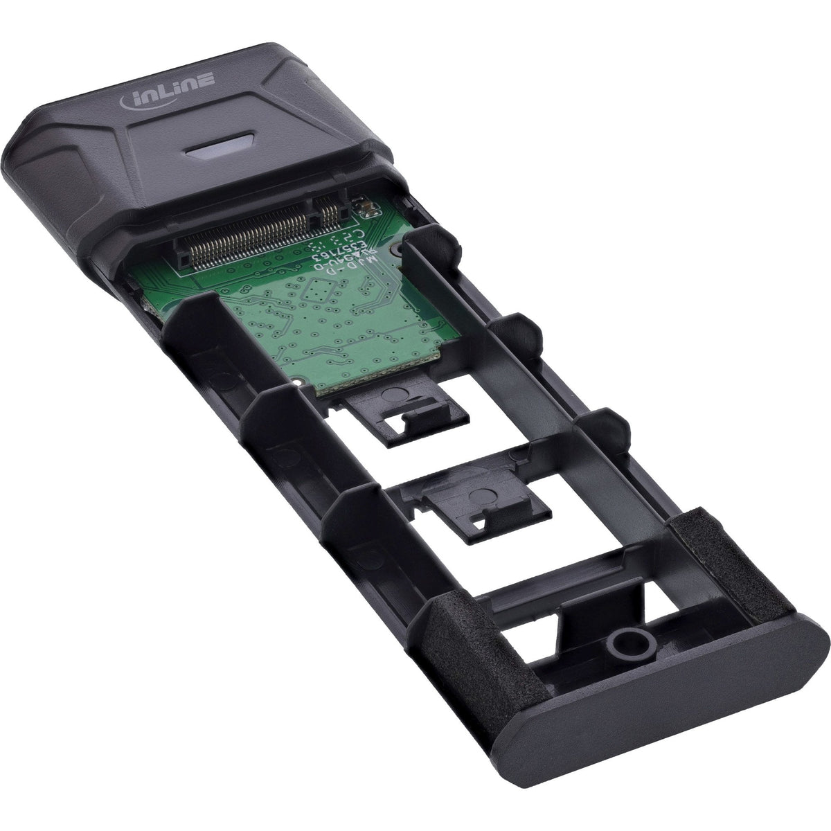 Inline Caja Externa Usb3.2 Gen.2 Usb Tipo-C A M.2 Ssd (Pcie Nvme Y Sata) Sin Herramientas