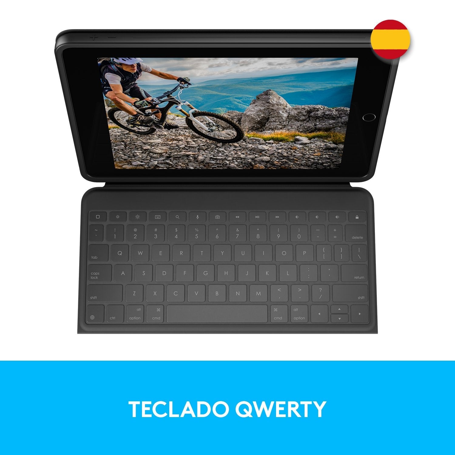 Teclado  Bluetooth Funda Logitech Rugged Folio Para Ipad ( 7 Generacion)  P/N:920-009317