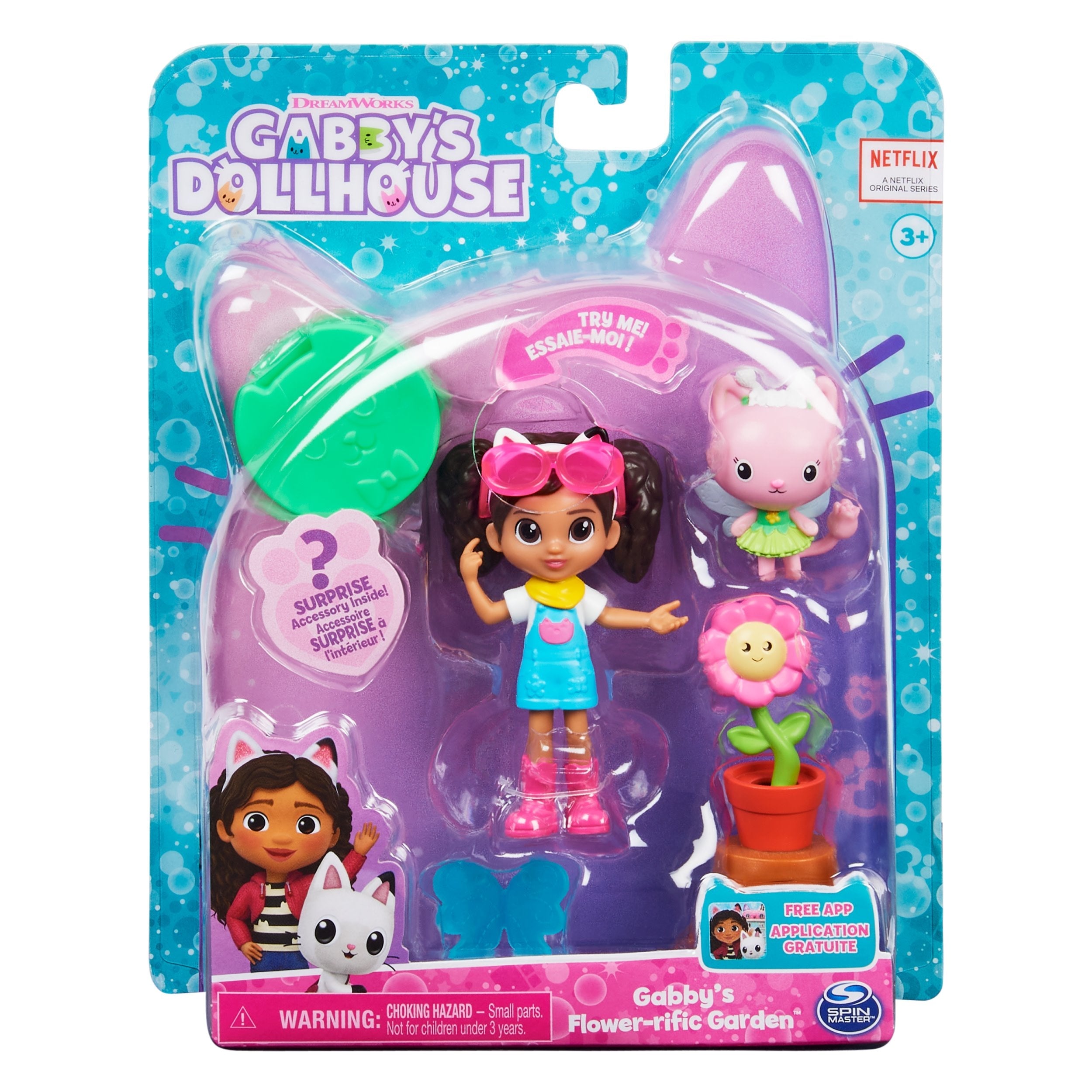 Spin Master Gabby'S Dollhouse Garden Set Con Kitty Fairy Play Figure 6062026