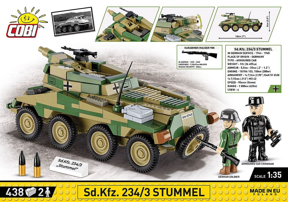 EAN 5902251022884 - COBI Sd.Kfz. 234/3 Stummel imagen 4