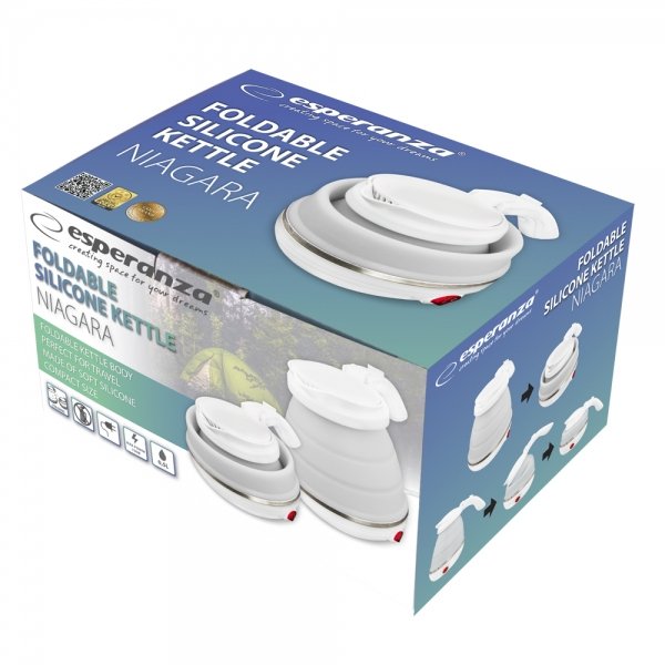 EAN 5901299949498 - Esperanza EKK023 tetera eléctrica 0,5 L 750 W Blanco imagen 4