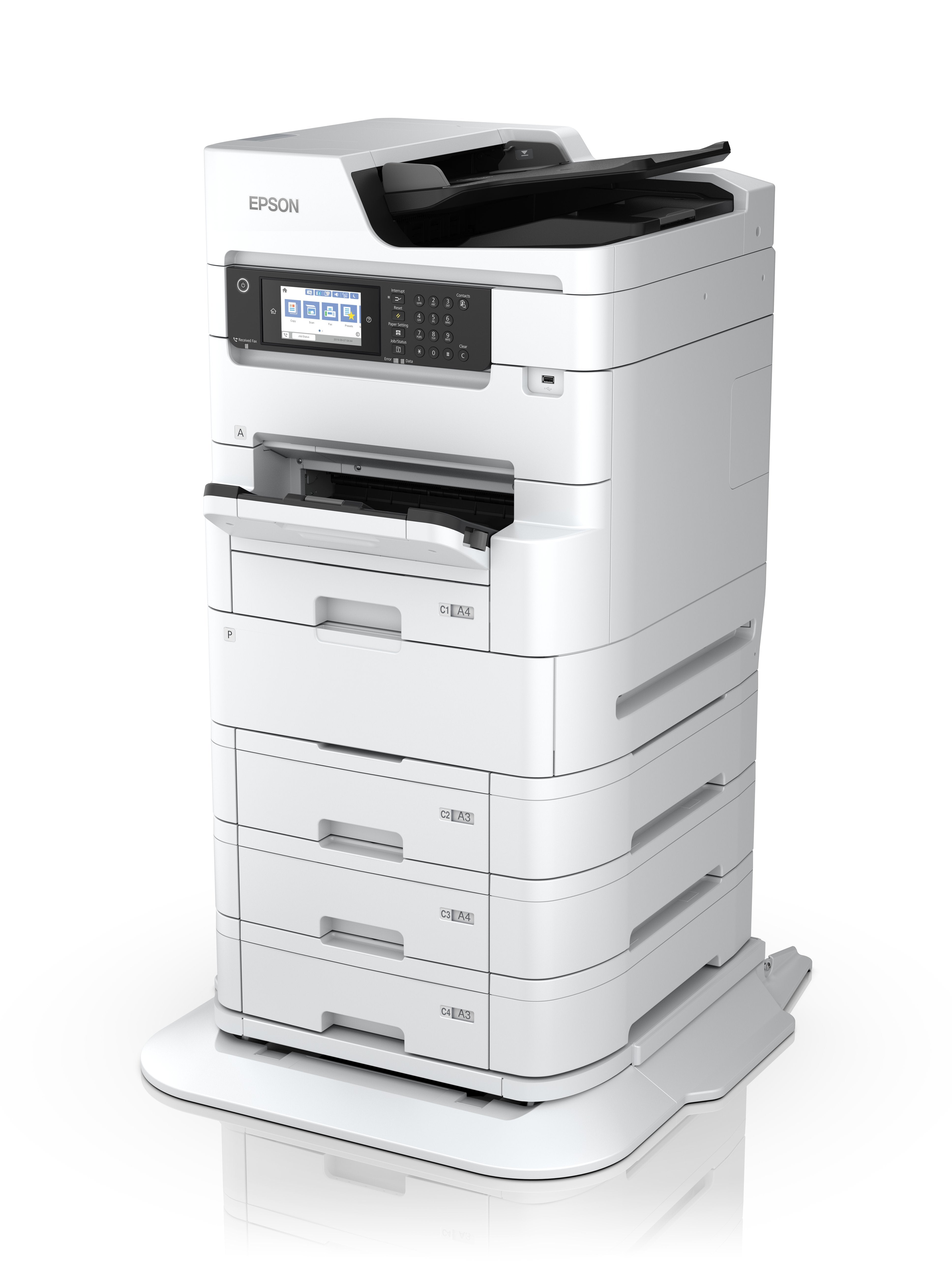 Impresora Epson Workforce Pro Rips Wf-C879r, Inyección De Tinta, Impresión A Color, 4800 X 1200 Dpi, A3, Impresión Directa, Blanco