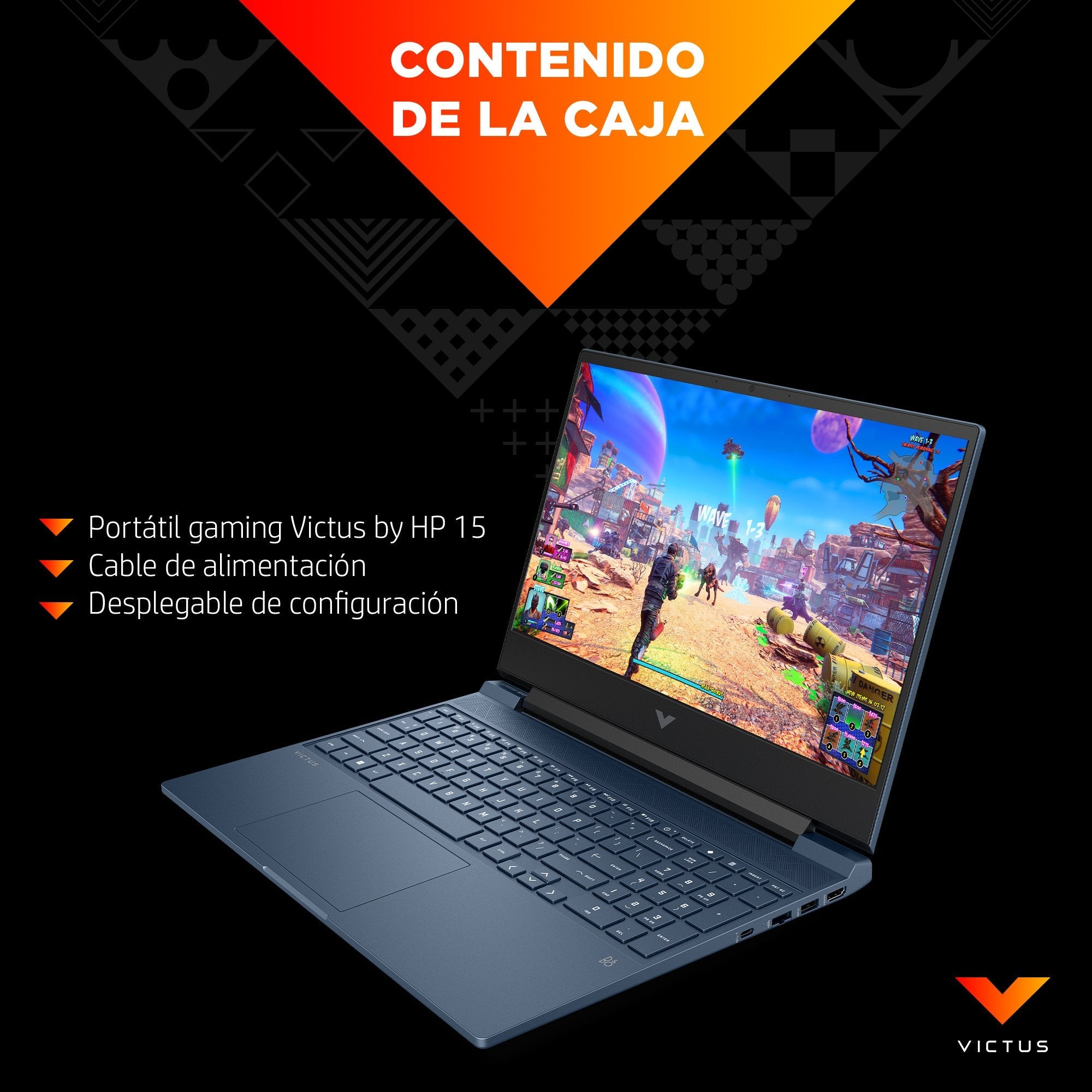 Portátil Hp Victus 15-Fa0049ns I7-12650h 16gb 512gb Rtx 3050 15,6" Freedos