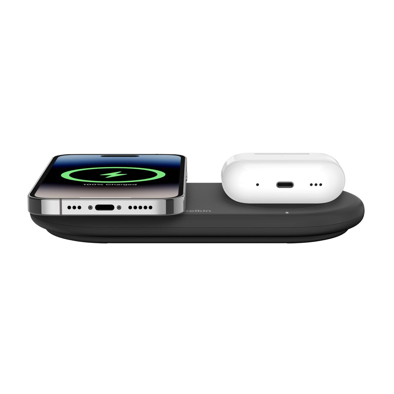 Base De Carga Belkin Boost Charge Pro 2 En 1 Qi2 Con Imán De 15 W Wiz021vfbk
