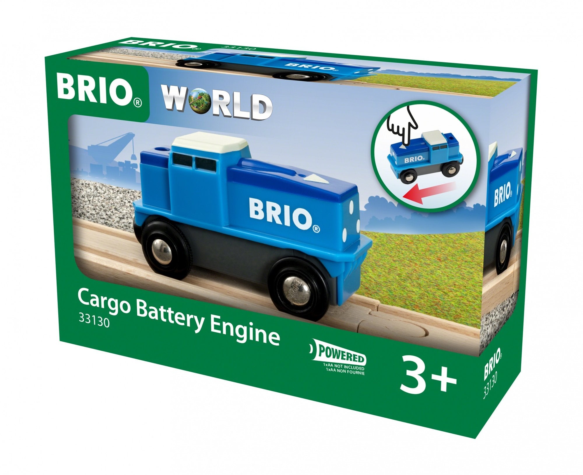 Brio Locomotora De Carga Azul Con Batería, 33130