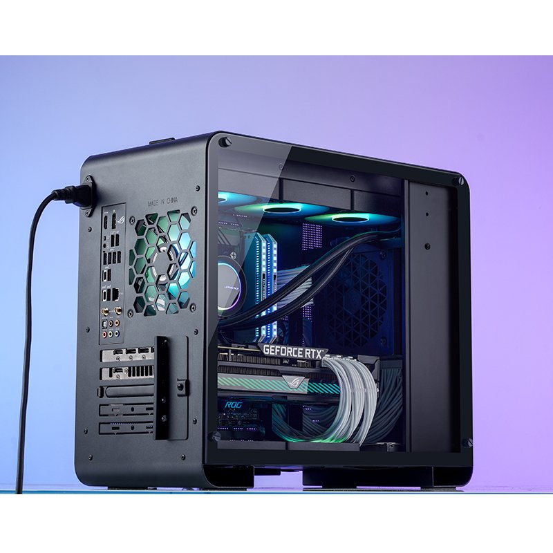 Jonsbo U4 Mini Micro-Atx-Carcasa, Tempered Glass - Negro