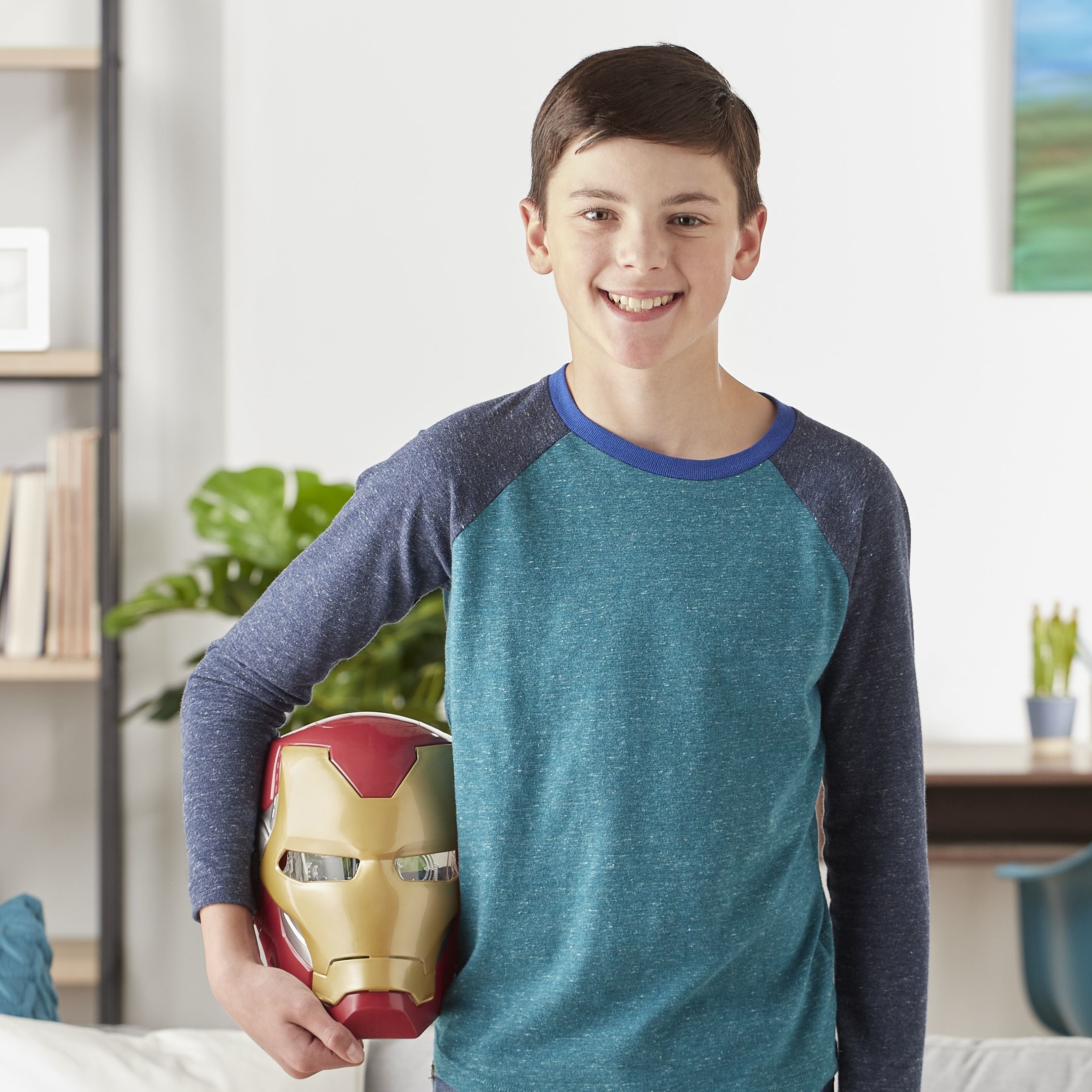 Hasbro Marvel Avengers Iron Man Máscara Electrónica Con Efectos De Luz, Juego De Rol E65025l0