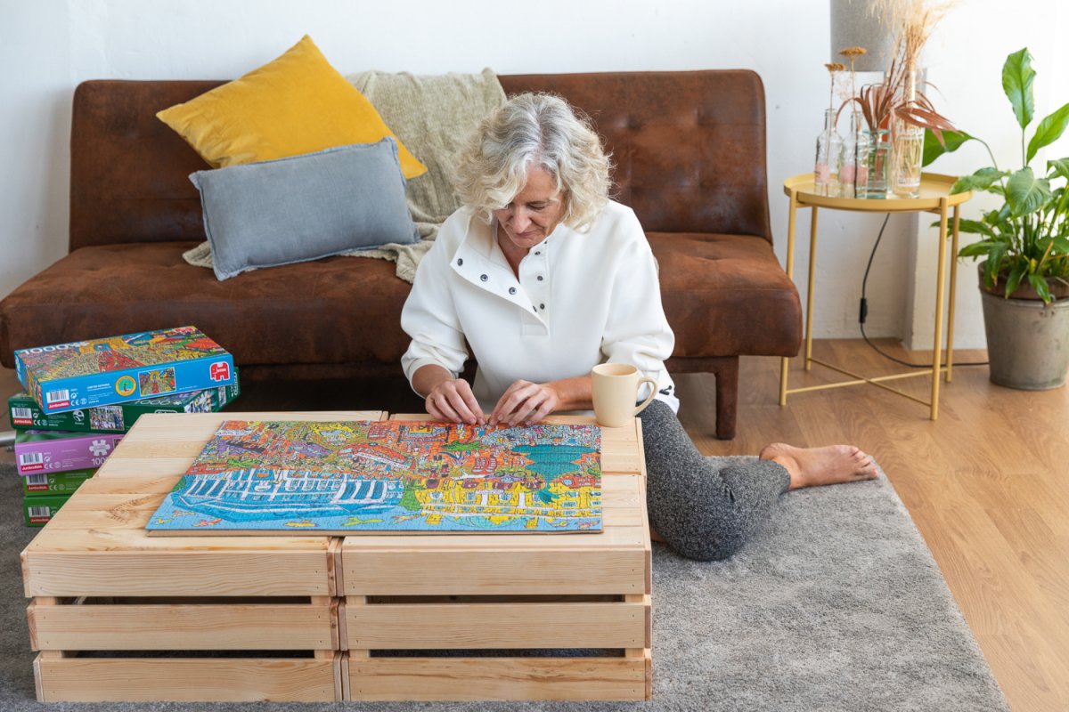 Jumbo Puzzle Anton Pieck, Barcos Por El Canal