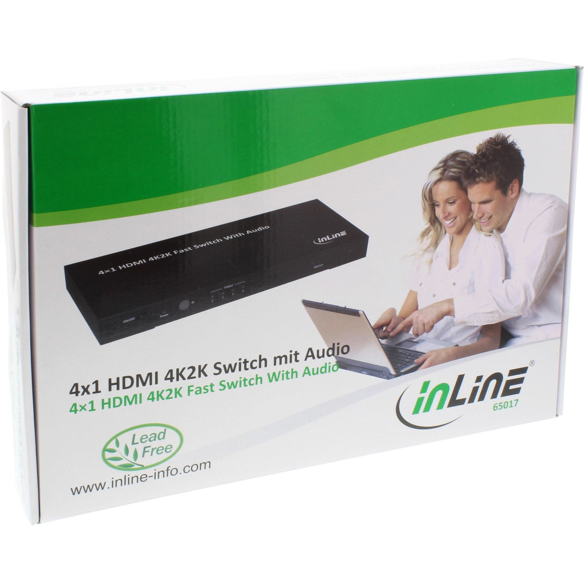 Switch Inline 4×1 Hdmi 4k Ultrahd Con Audio