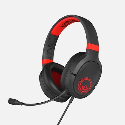 Auriculares Gaming Pokeball Black And Red Pokemon