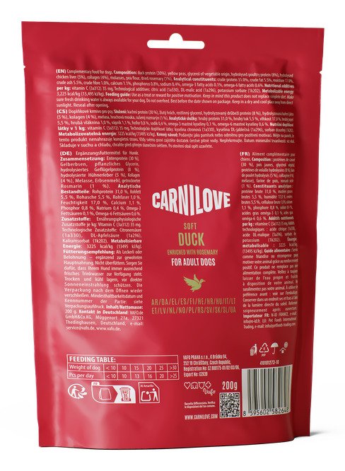 Carnilove Dog Soft Snack Duck Enriched With Rosemary 200 G