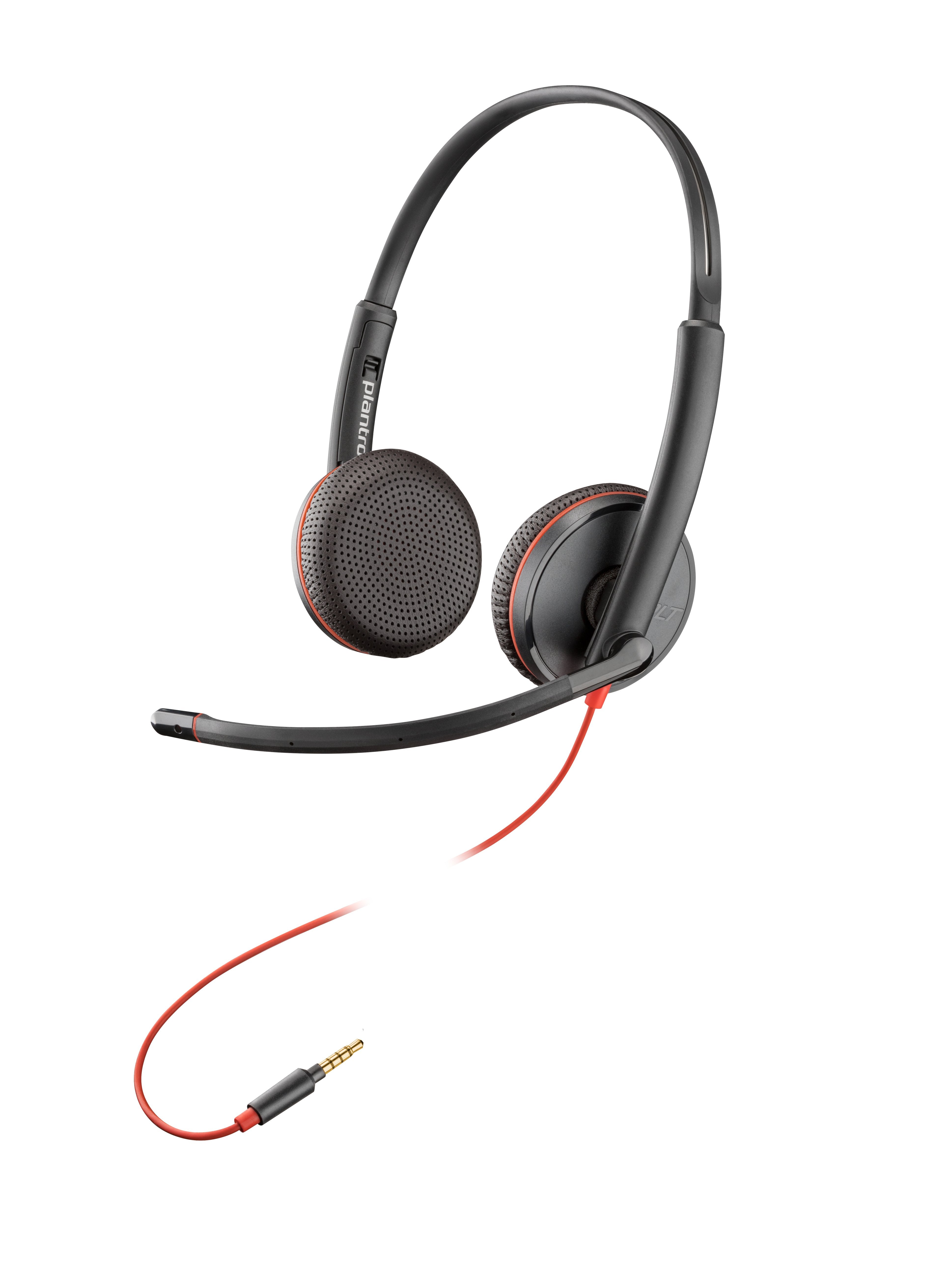 Poly Blackwire C3225 Blackwire 3200 Series Auricular En Oreja Cableado Cancelación De Sonido Activo Conector De 3 5 Mm Negro Certificado Por Skype Certificado Por Avaya Certificado Con Cisco Jabber