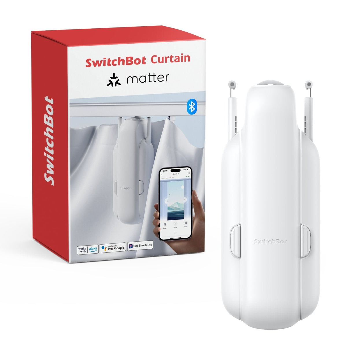 EAN 0850043739951 - SwitchBot W2400000R cortina inteligente U Rail (EU&UK) 15 kg imagen 4