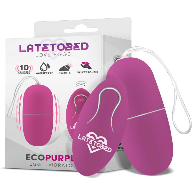 Ecopurple Huevo Vibrador Con Control Remoto