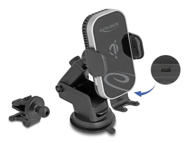 Delock Wireless Car Charger Smartphone Halterung Con Ladefunktion