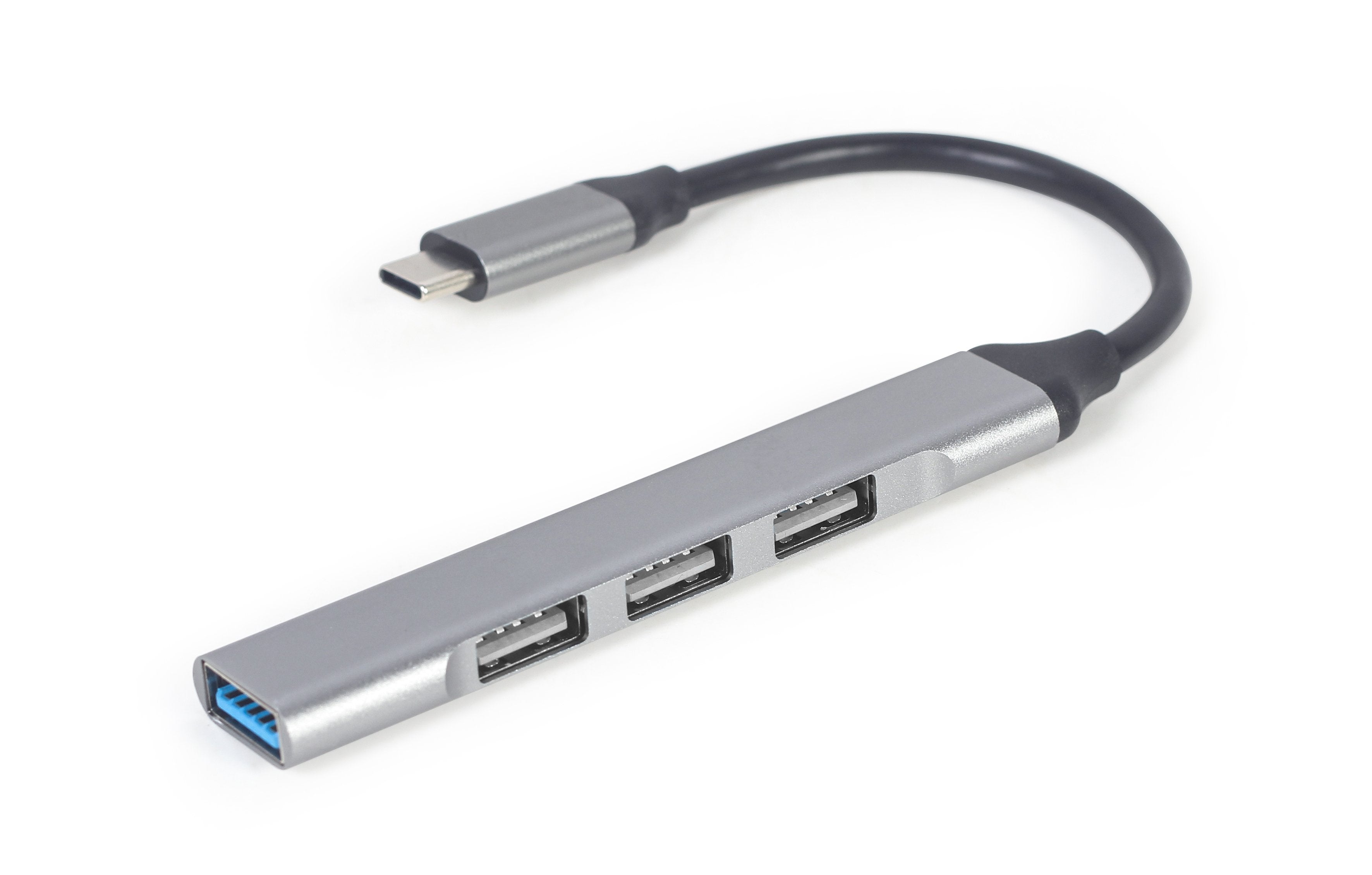 Gembird Hub Usb Tipo C 4-Port Usb 3.0 X1 Port Usb 2.0 X3 Ports Silver