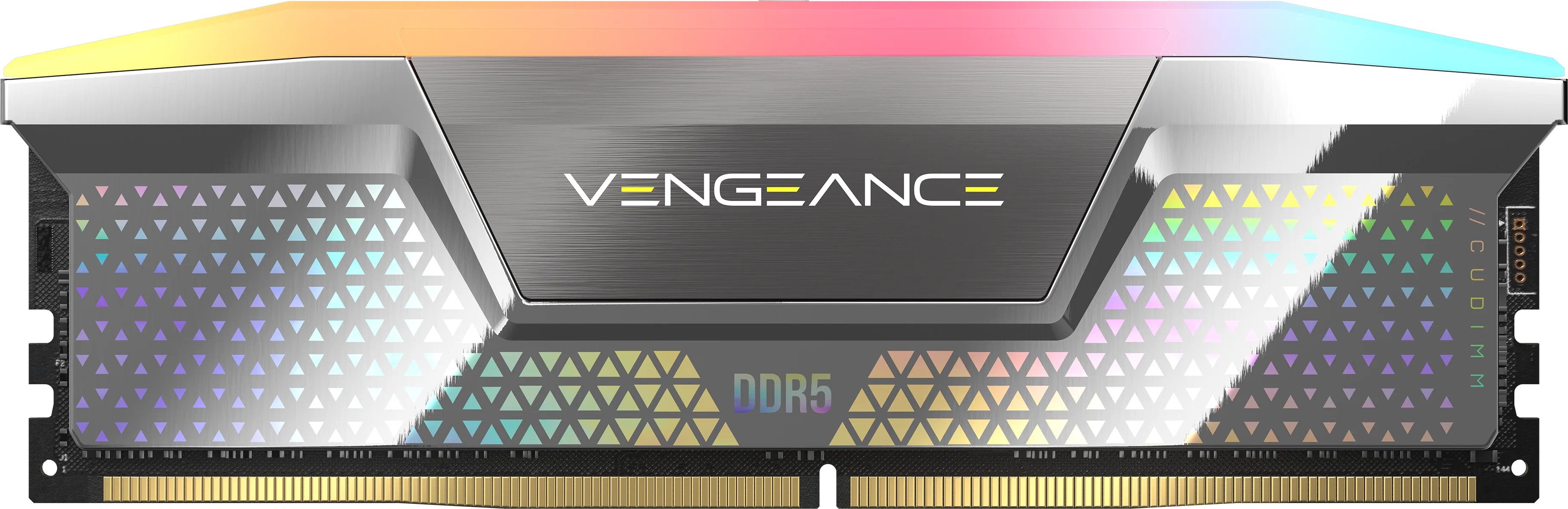 Memoria Corsair 48 Gb Ddr5-8400 2x 24 Gb Plateada, Cmhc48gx5m2x8400c40, Vengeance Rgb, Intel Xmp Cmhc48gx5m2x8400c40