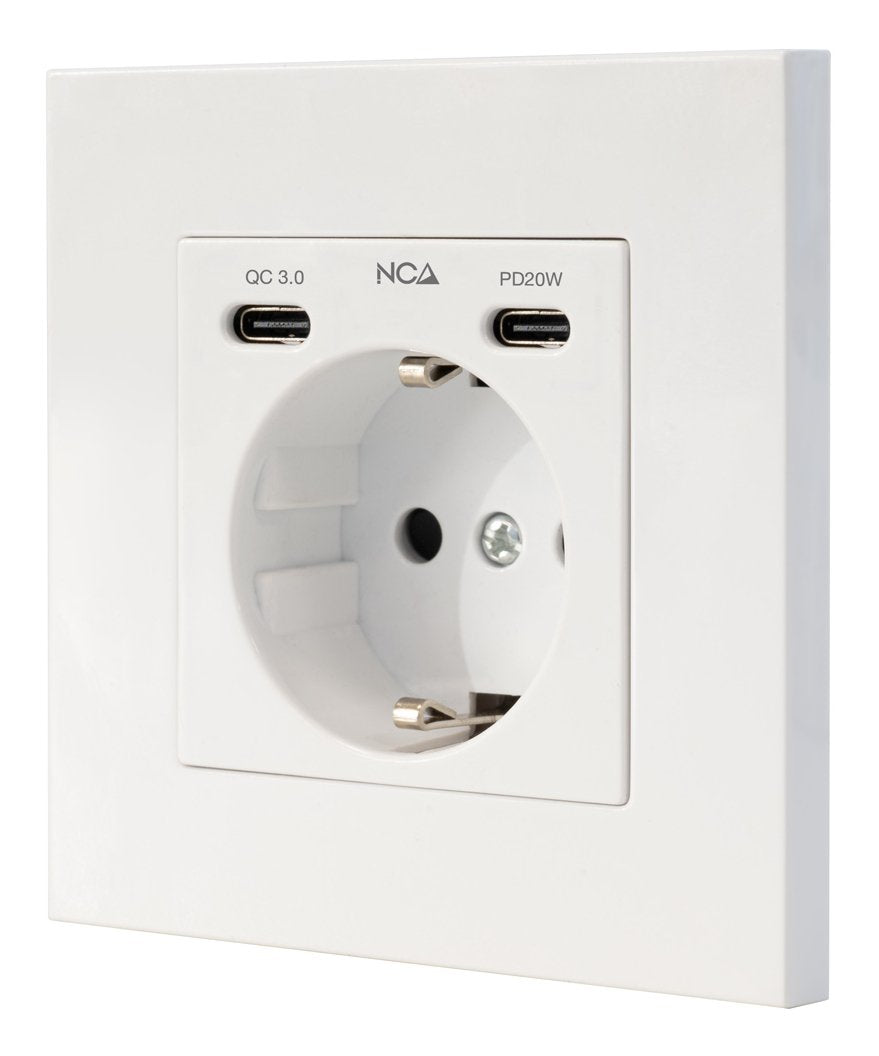Roseta De Pared Nanocable 10 35 0012 1 Schuko 2 Usb