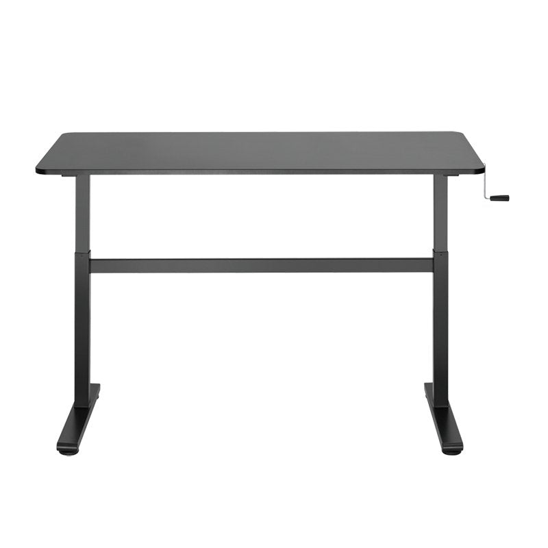 Sit-Stand Desk, Manual, 140x60cm, Negro