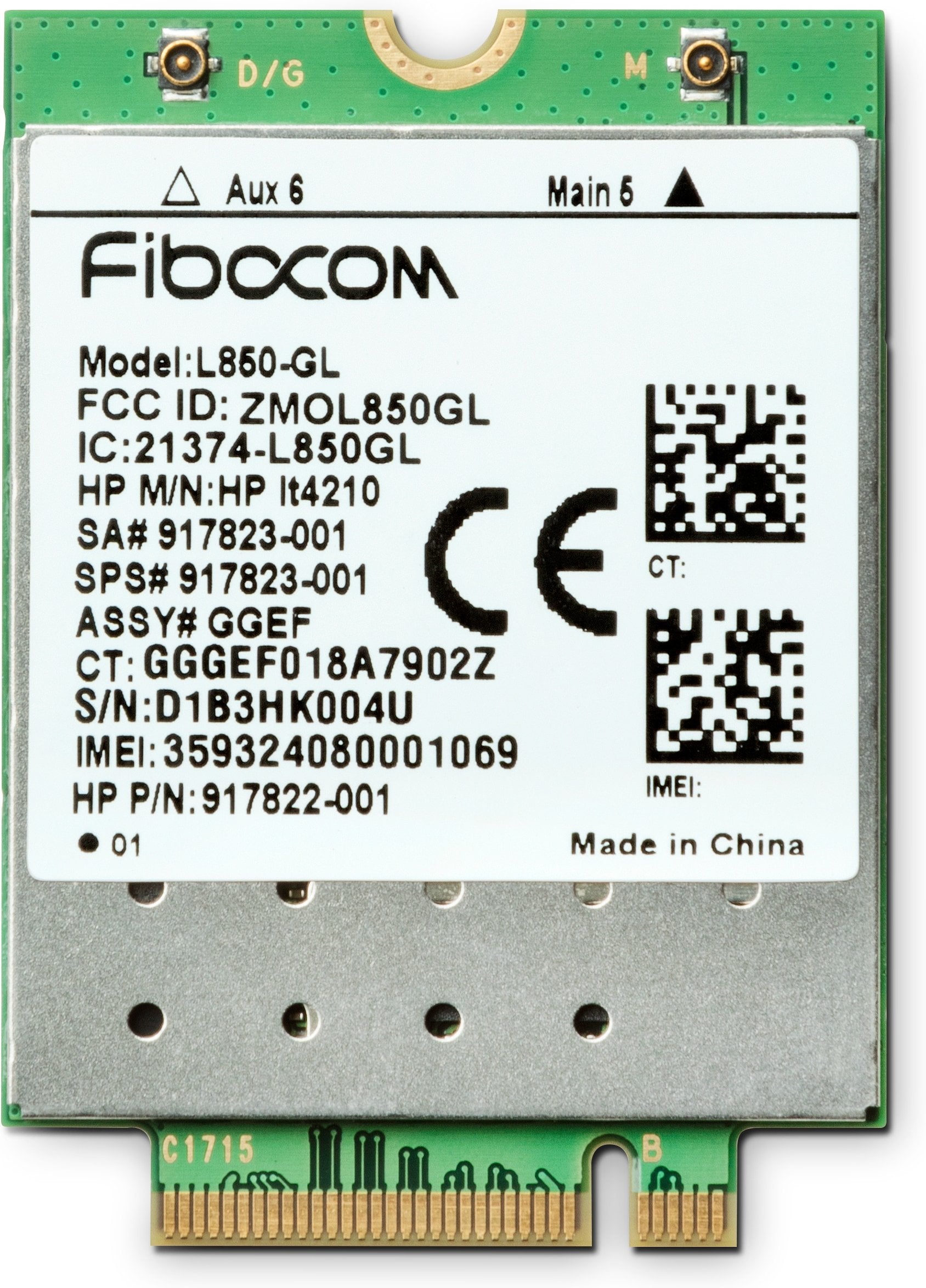 EAN 0192018630512 - HP XMM™ 7360 LTE-Advance WWAN imagen 1